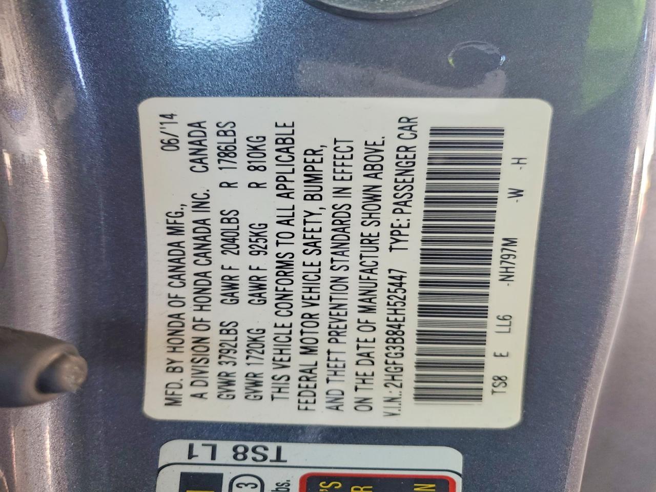 2014 Honda Civic Ex - zdjęcie 13