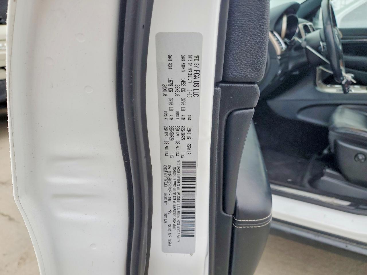 2015 Jeep Grand Cherokee Limited - zdjęcie 14