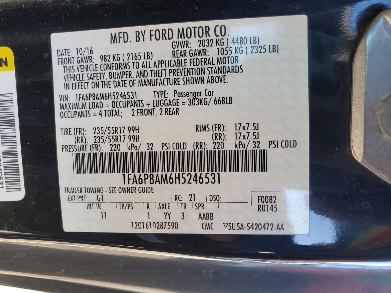 2017 Ford Mustang - zdjęcie 12