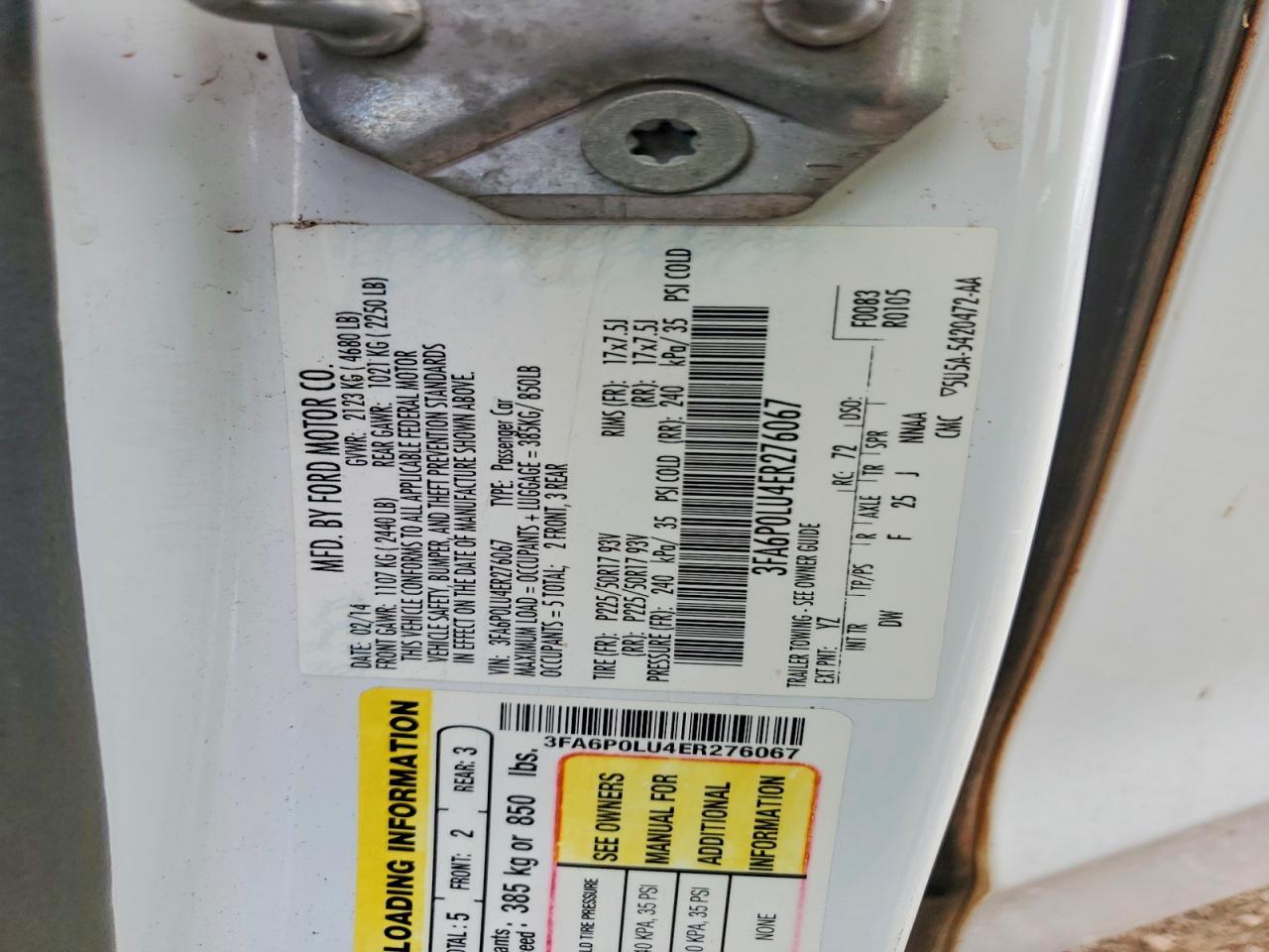 2014 Ford Fusion Se Hybrid - zdjęcie 13
