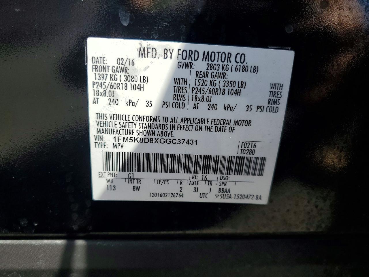 2016 Ford Explorer Xlt - zdjęcie 13