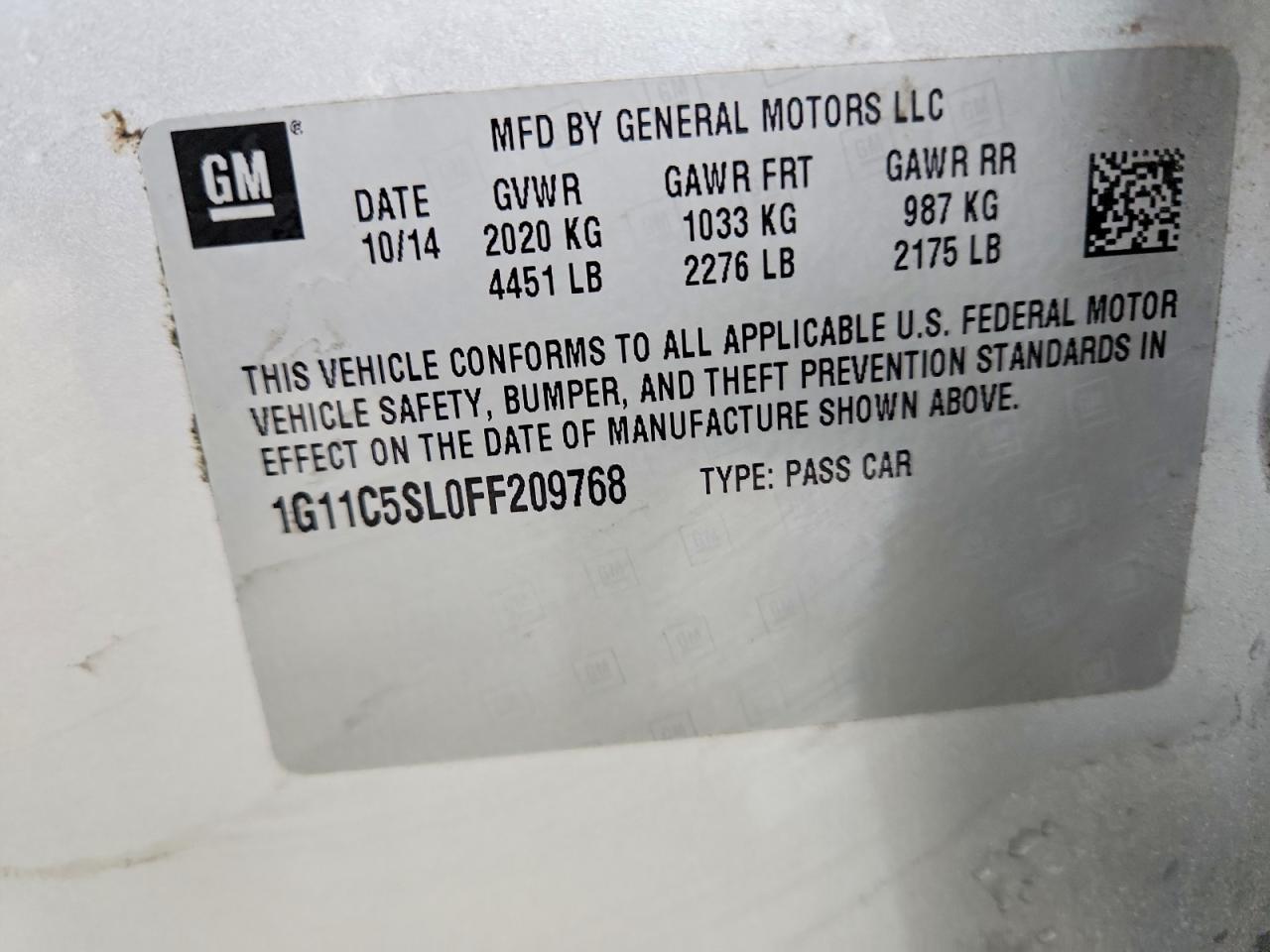 2015 Chevrolet Malibu 1Lt - zdjęcie 13