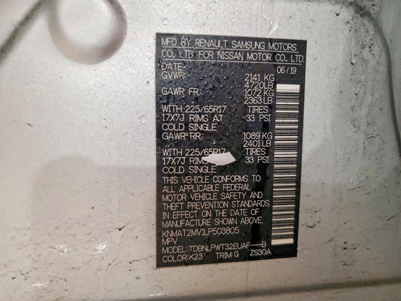 2020 Nissan Rogue S - zdjęcie 13