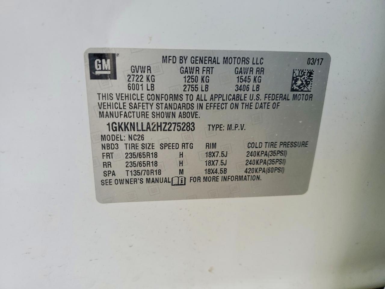 2017 GMC Acadia Sle - zdjęcie 13