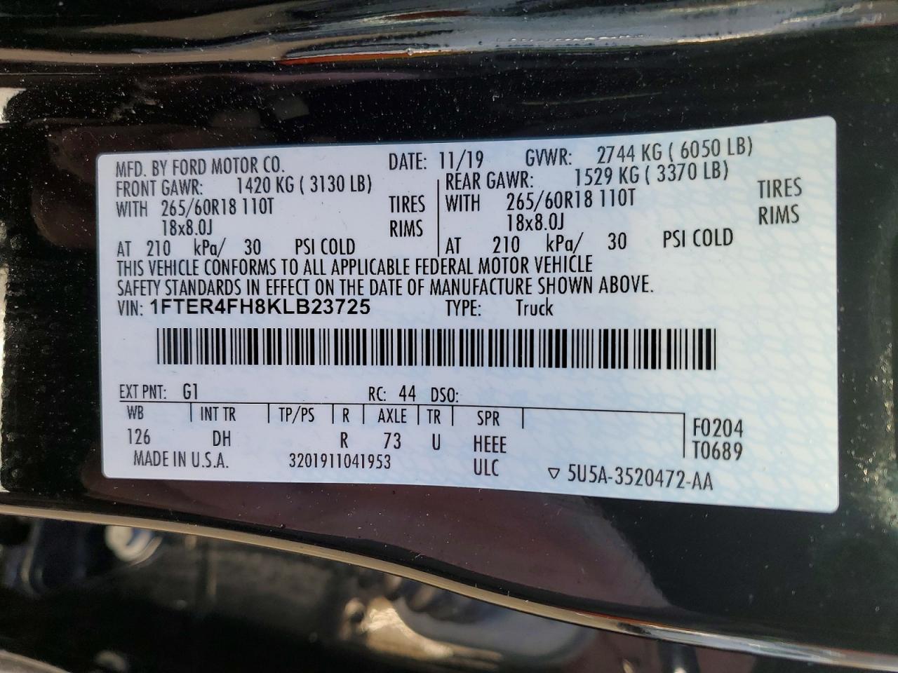 2019 Ford Ranger Xl - zdjęcie 12