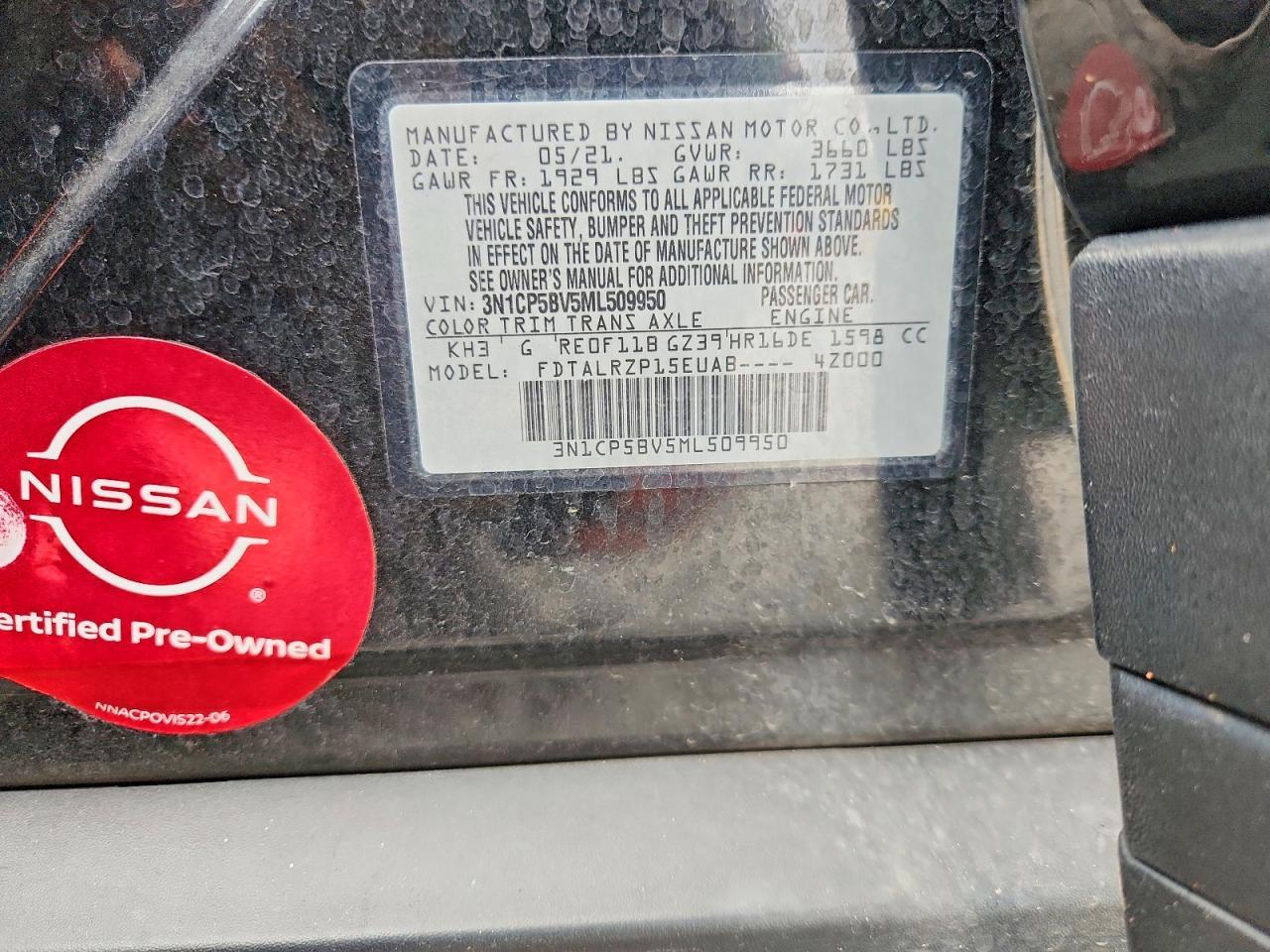 2021 Nissan Kicks S - zdjęcie 14