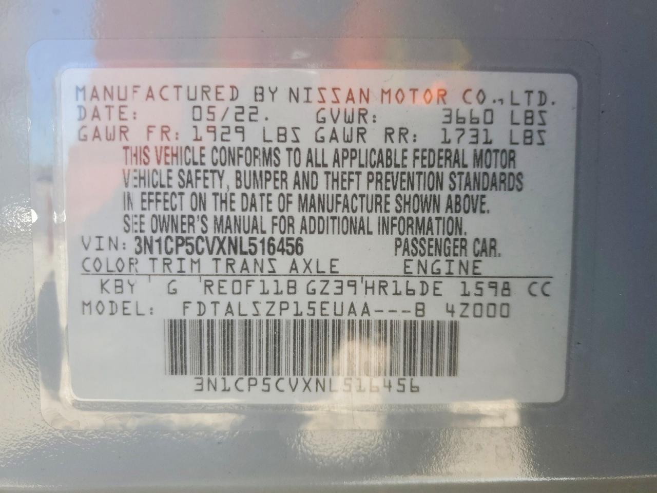 2022 Nissan Kicks Sv - zdjęcie 14