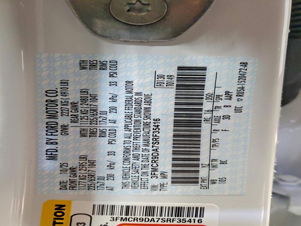 2025 Ford Bronco Sport Badlands - zdjęcie 13