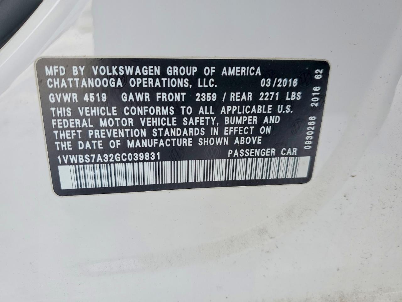 2016 Volkswagen Passat Se - zdjęcie 12