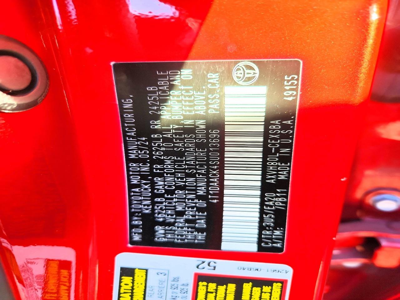 2025 Toyota Camry Xse - zdjęcie 12