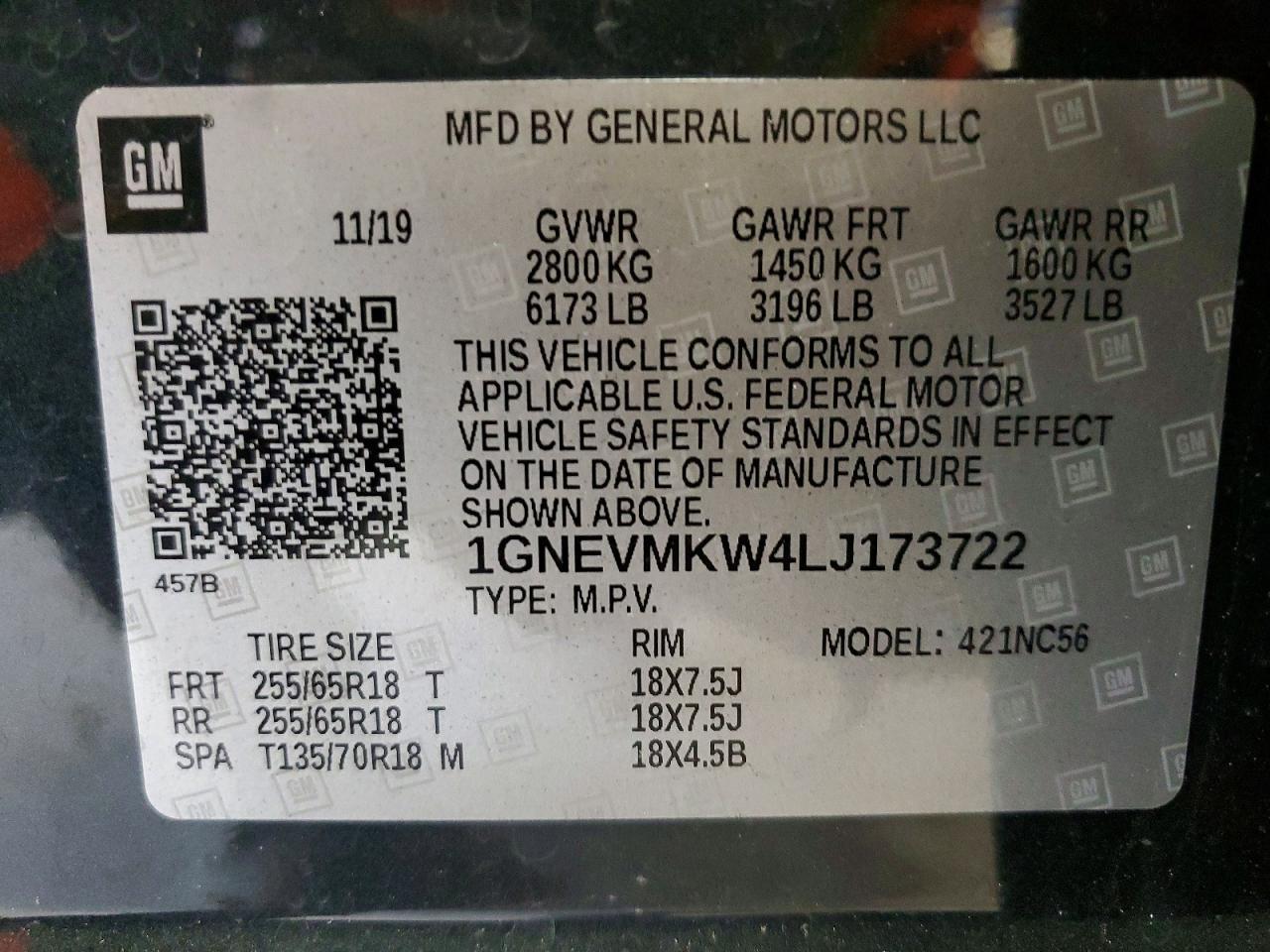 2020 Chevrolet Traverse Lt - zdjęcie 13