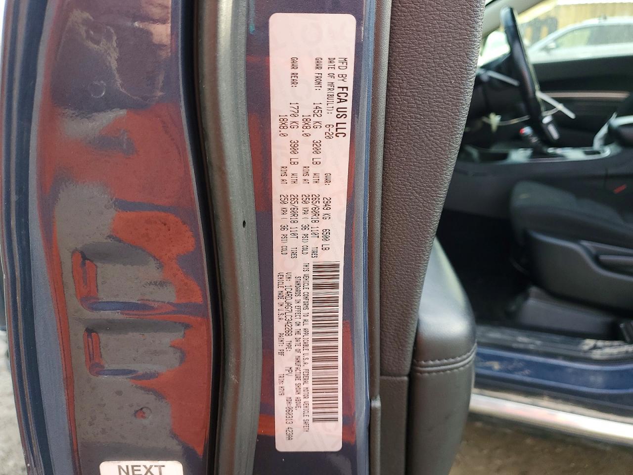 2020 Dodge Durango Sxt - zdjęcie 13