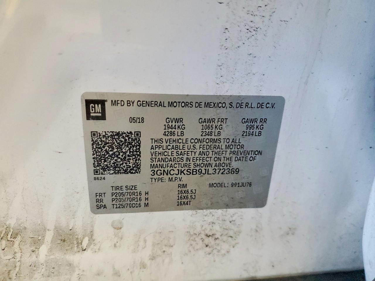 2018 Chevrolet Trax Ls - zdjęcie 13