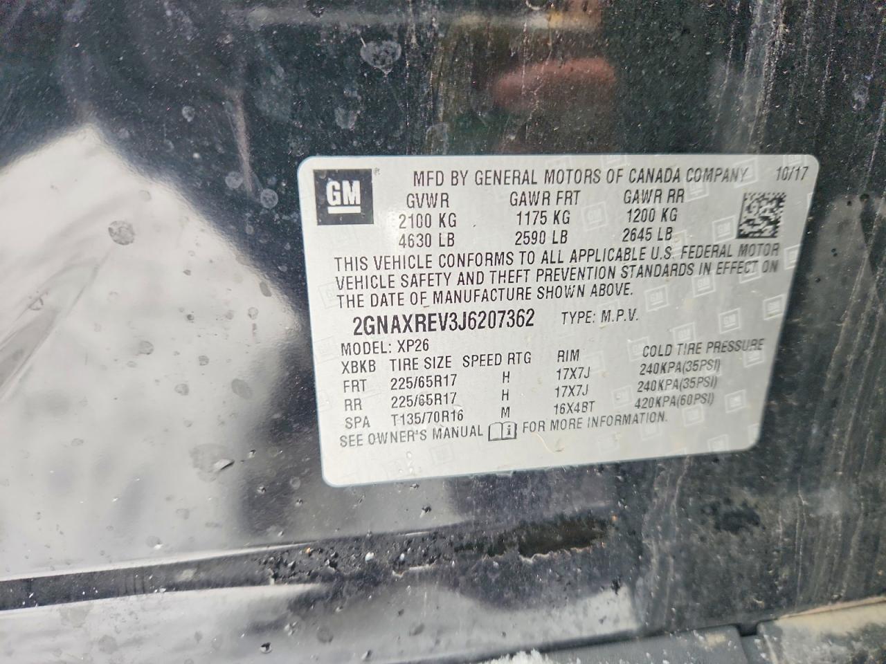 2018 Chevrolet Equinox Ls - zdjęcie 12