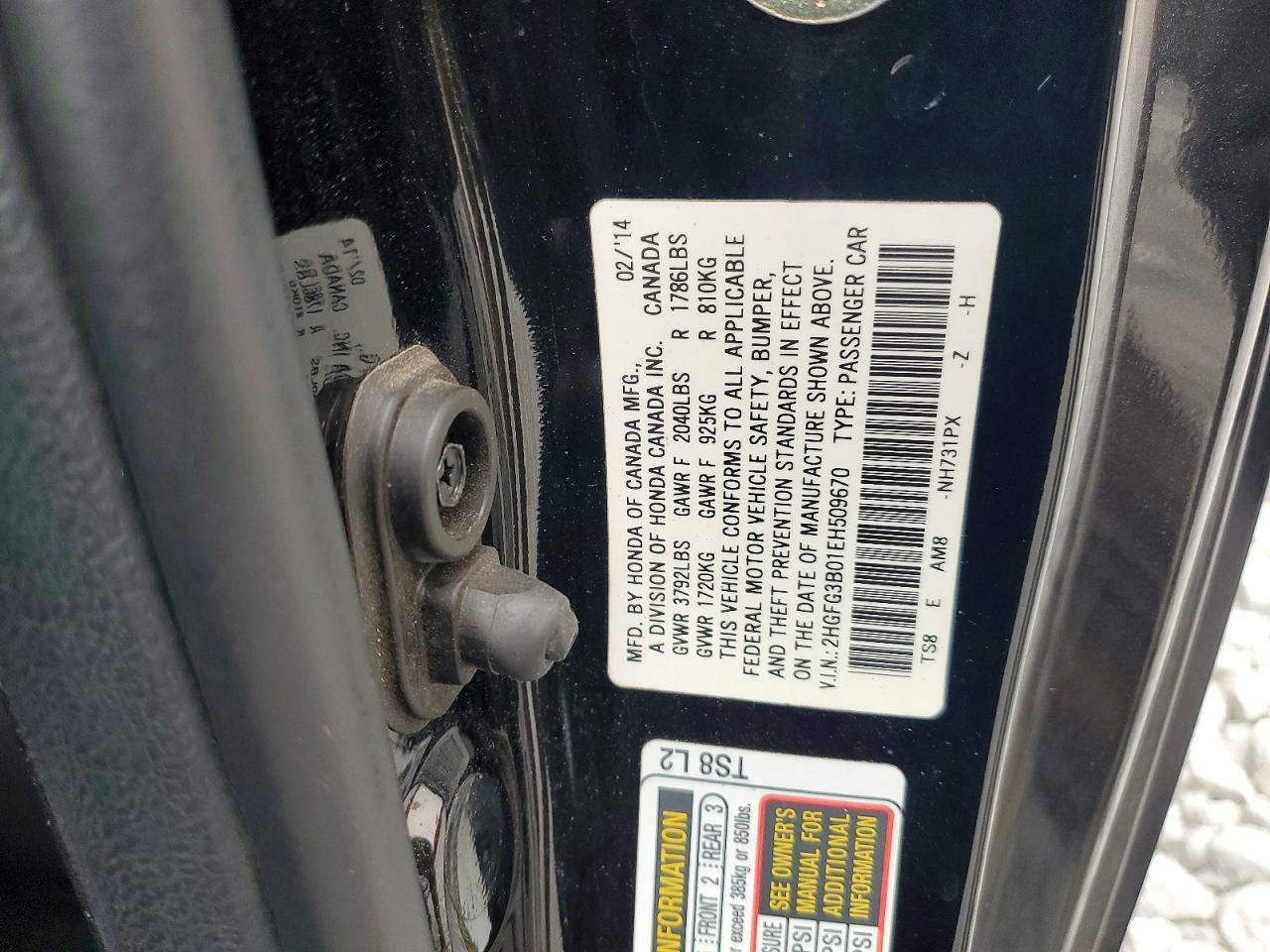 2014 Honda Civic Exl - zdjęcie 12