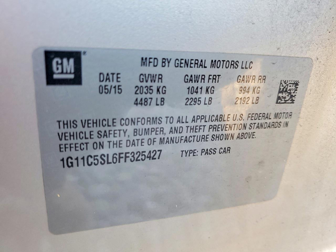 2015 Chevrolet Malibu 1Lt - zdjęcie 13