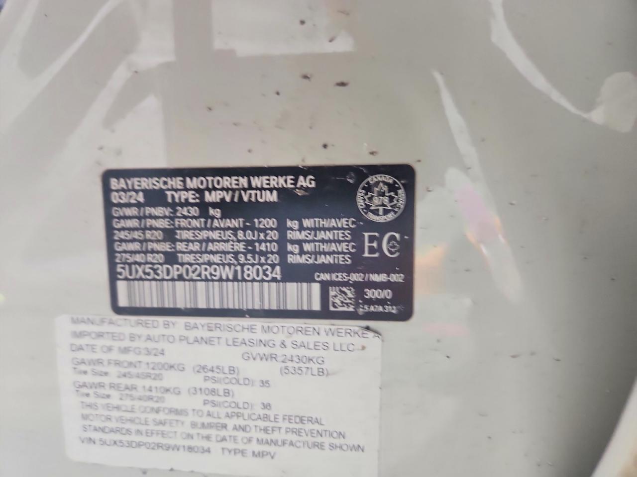 2024 BMW X3 xDrive30I - zdjęcie 13