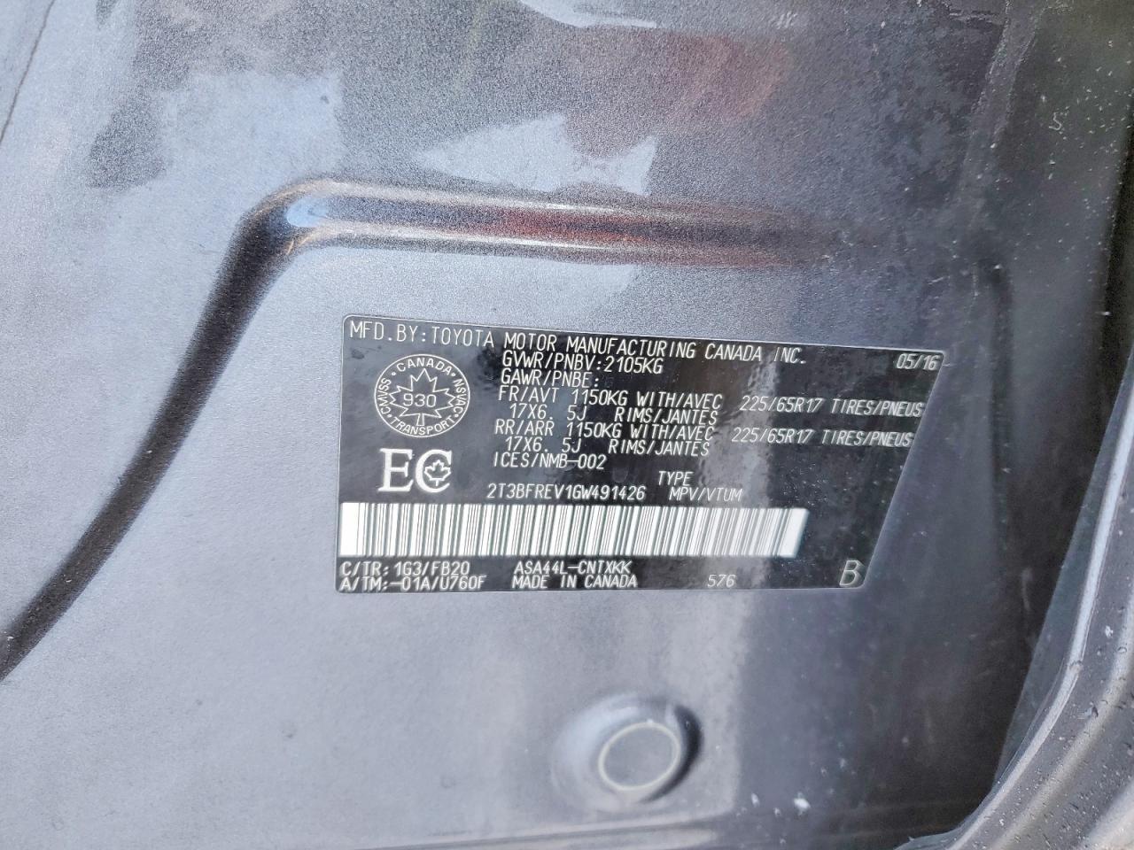 2016 Toyota Rav4 Le - zdjęcie 13