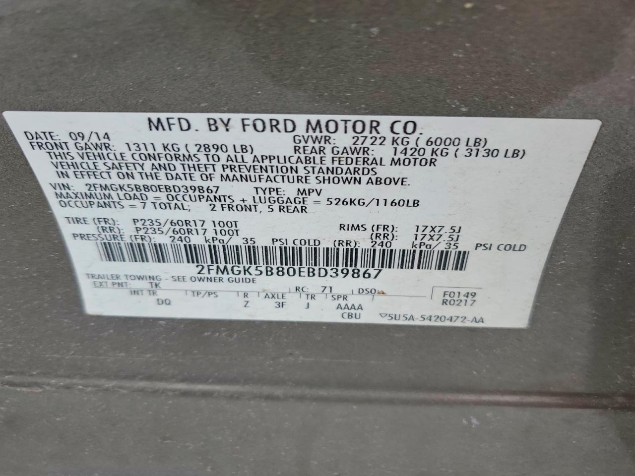 2014 Ford Flex Se - zdjęcie 13