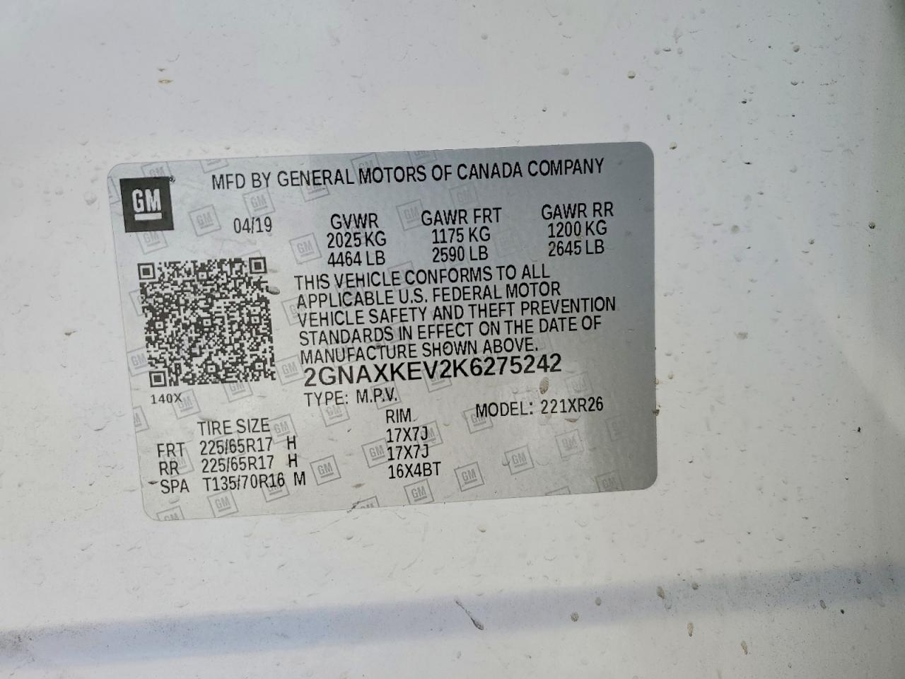 2019 Chevrolet Equinox Lt - zdjęcie 12