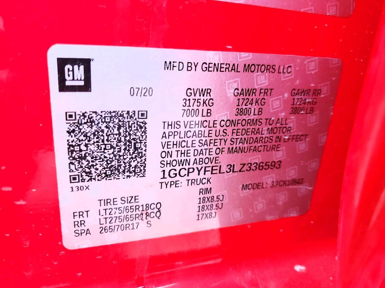 2020 Chevrolet Silverado K1500 Lt Trail Boss - zdjęcie 12