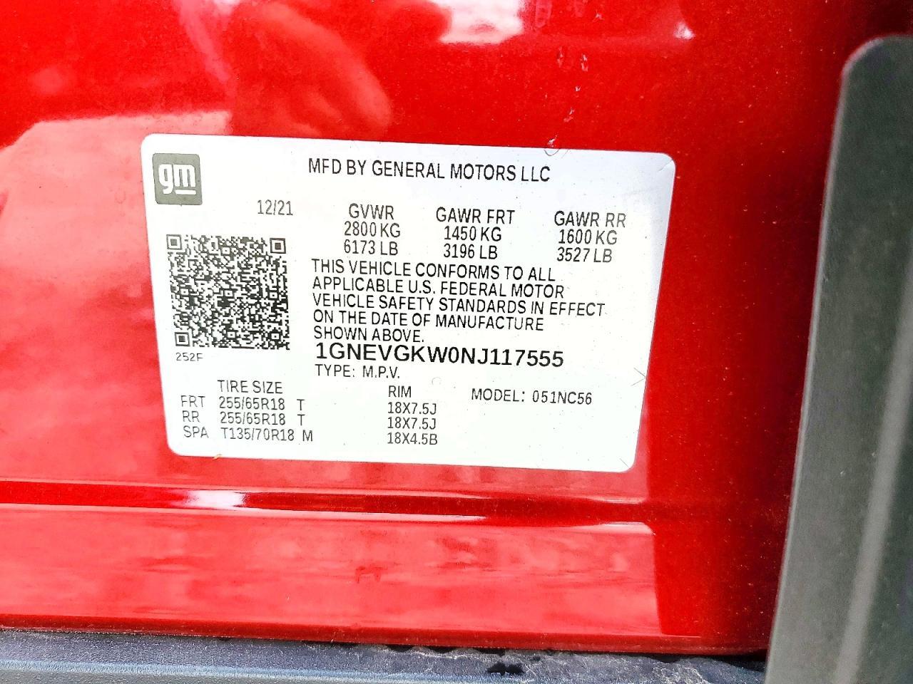 2022 Chevrolet Traverse Lt - zdjęcie 14