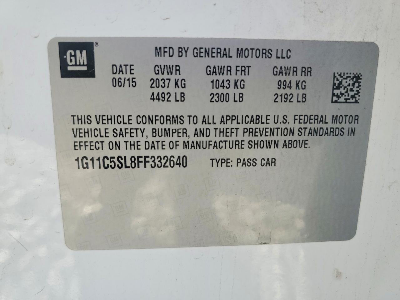 2015 Chevrolet Malibu 1Lt - zdjęcie 13