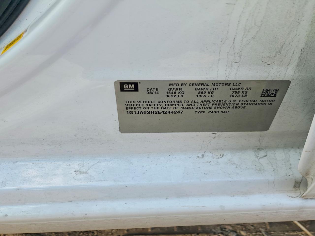 2014 Chevrolet Sonic Ls - zdjęcie 12