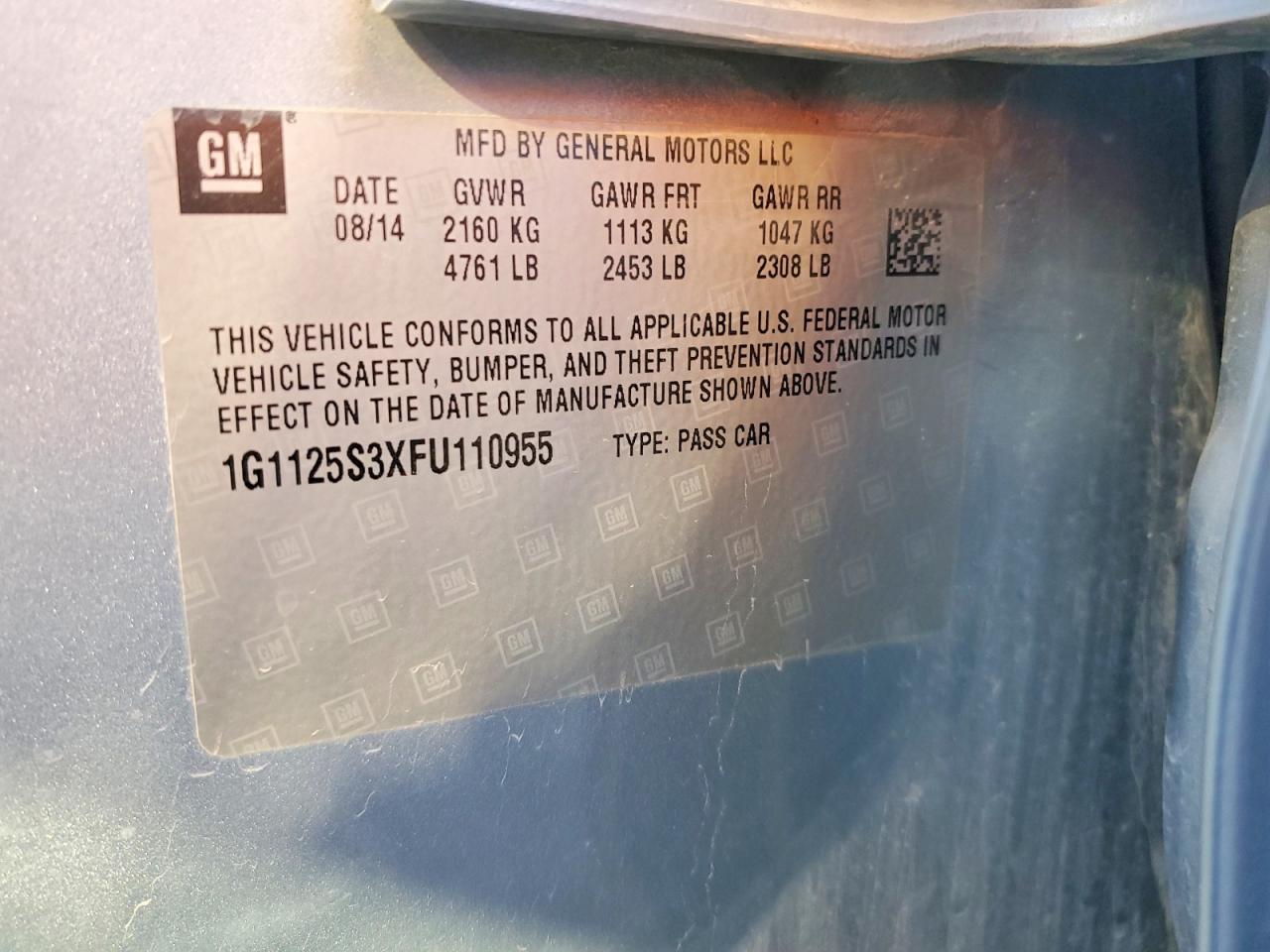 2015 Chevrolet Impala Lt - zdjęcie 12