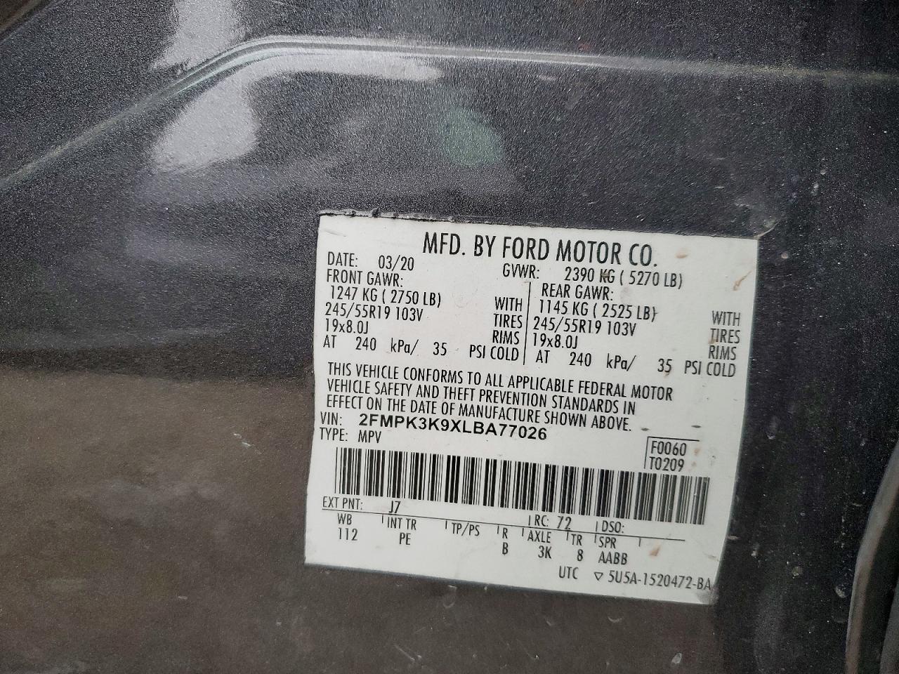 2020 Ford Edge Titanium - zdjęcie 12