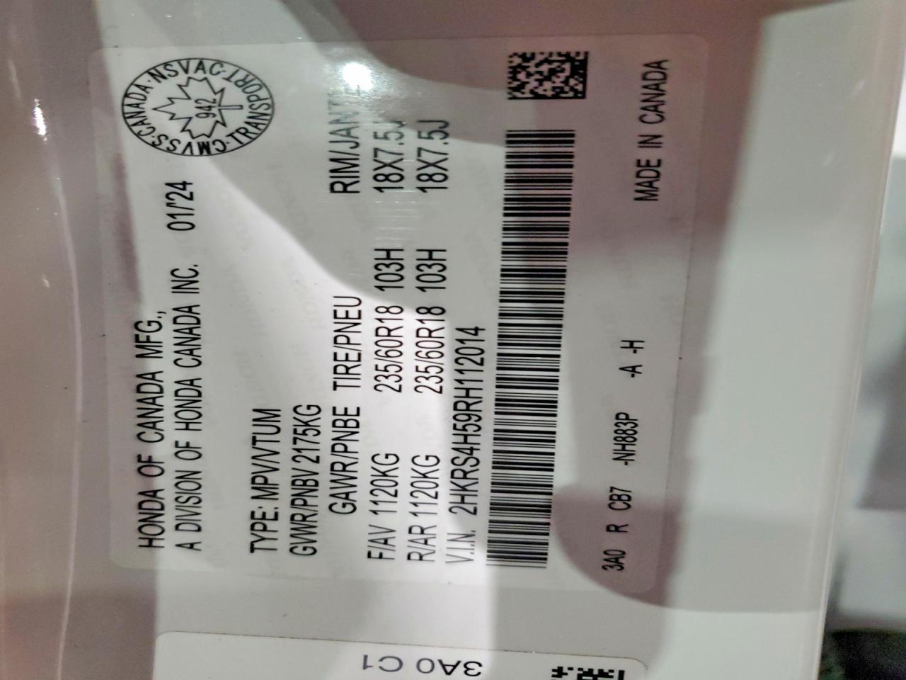 2024 Honda Cr-V Sport - zdjęcie 12