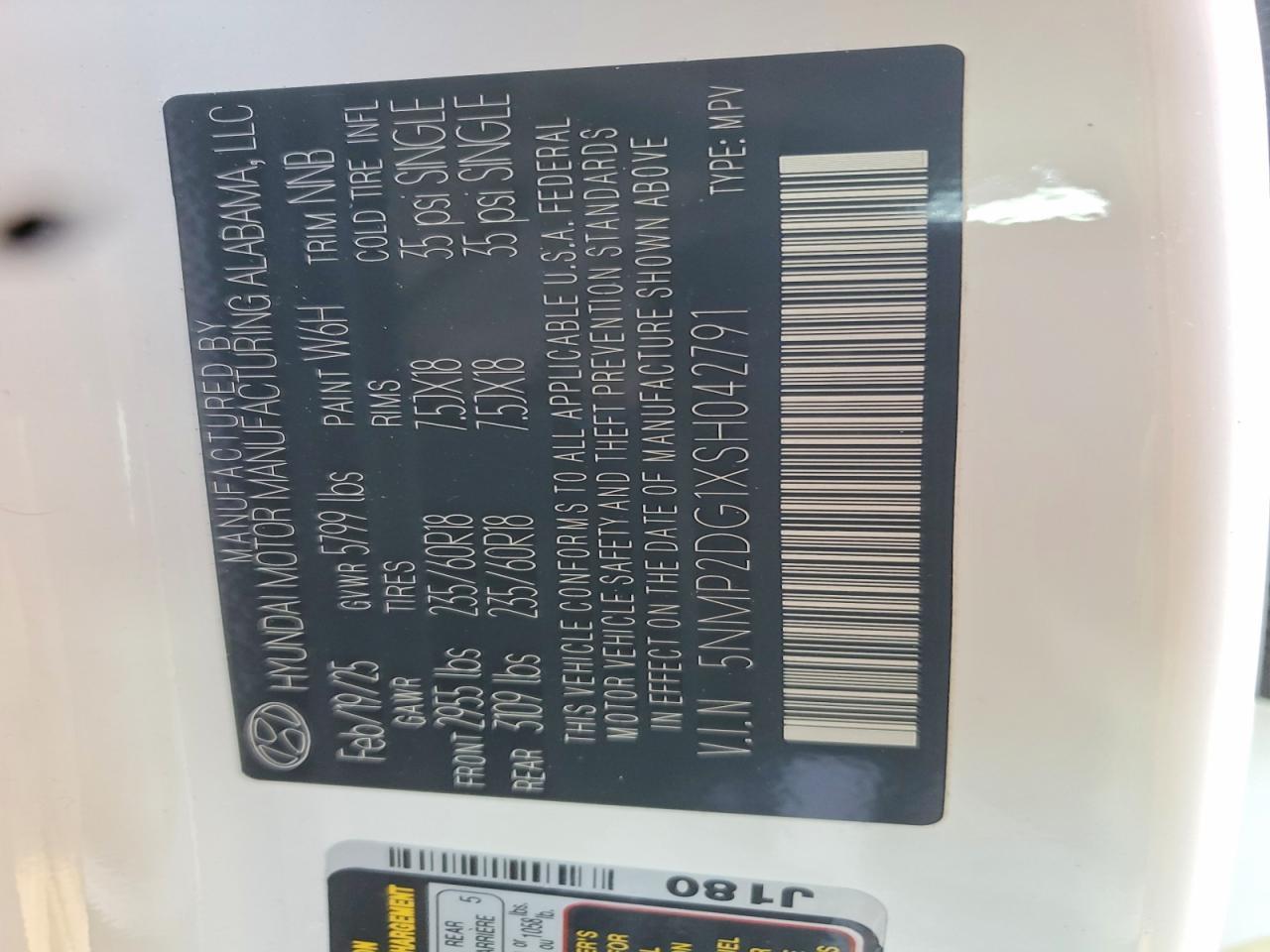 2025 Hyundai Santa Fe Sel - zdjęcie 12