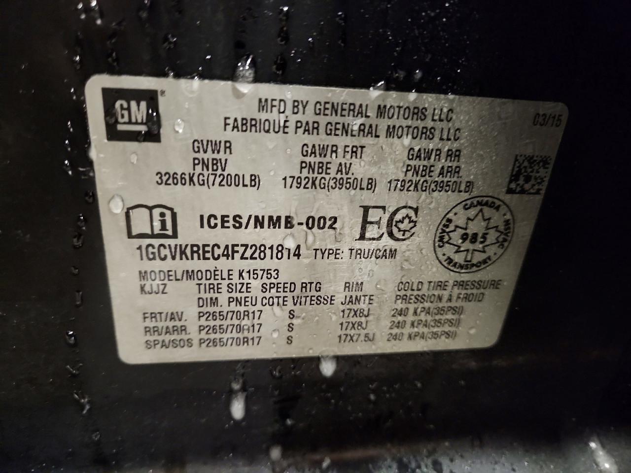 2015 Chevrolet Silverado K1500 Lt - zdjęcie 13