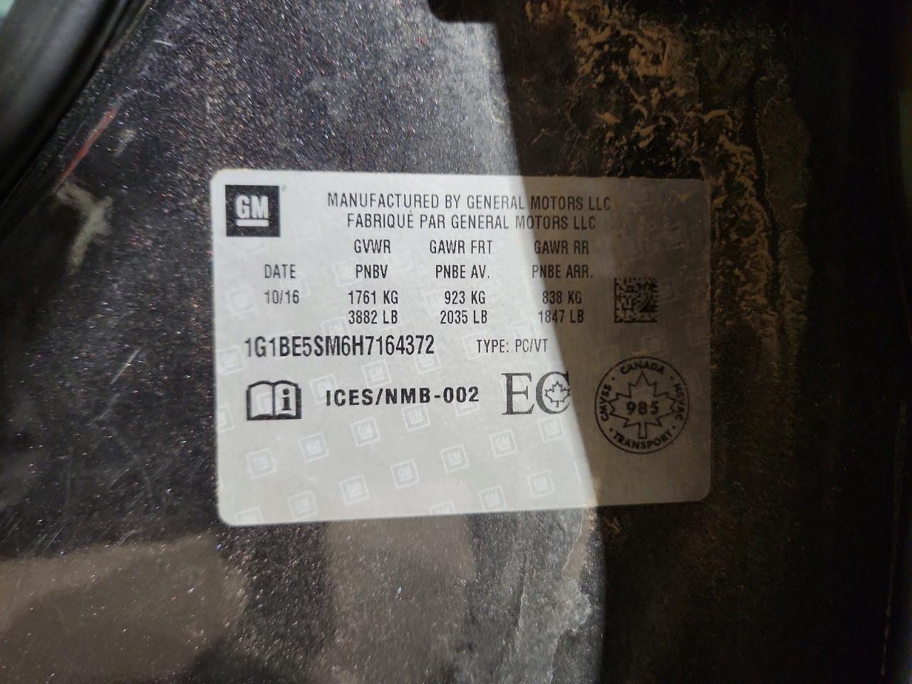 2017 Chevrolet Cruze Lt - zdjęcie 12