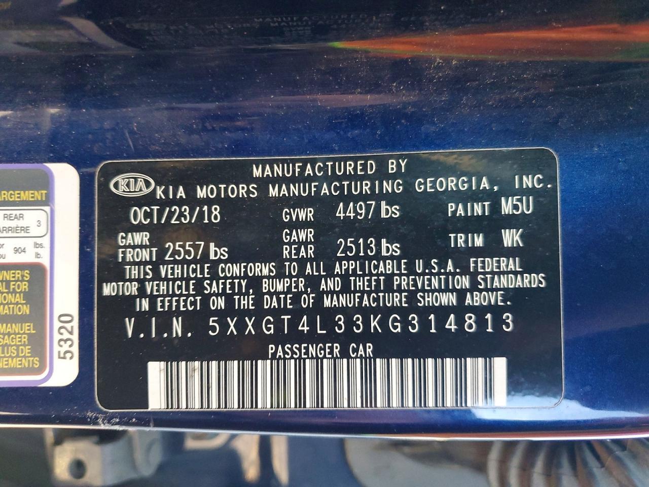 2019 Kia Optima Lx - zdjęcie 12