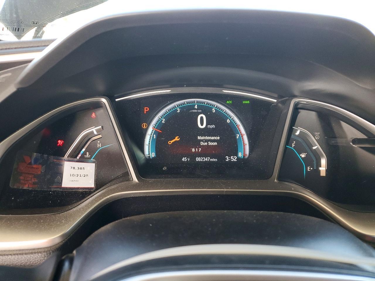 2019 Honda Civic Ex - zdjęcie 9