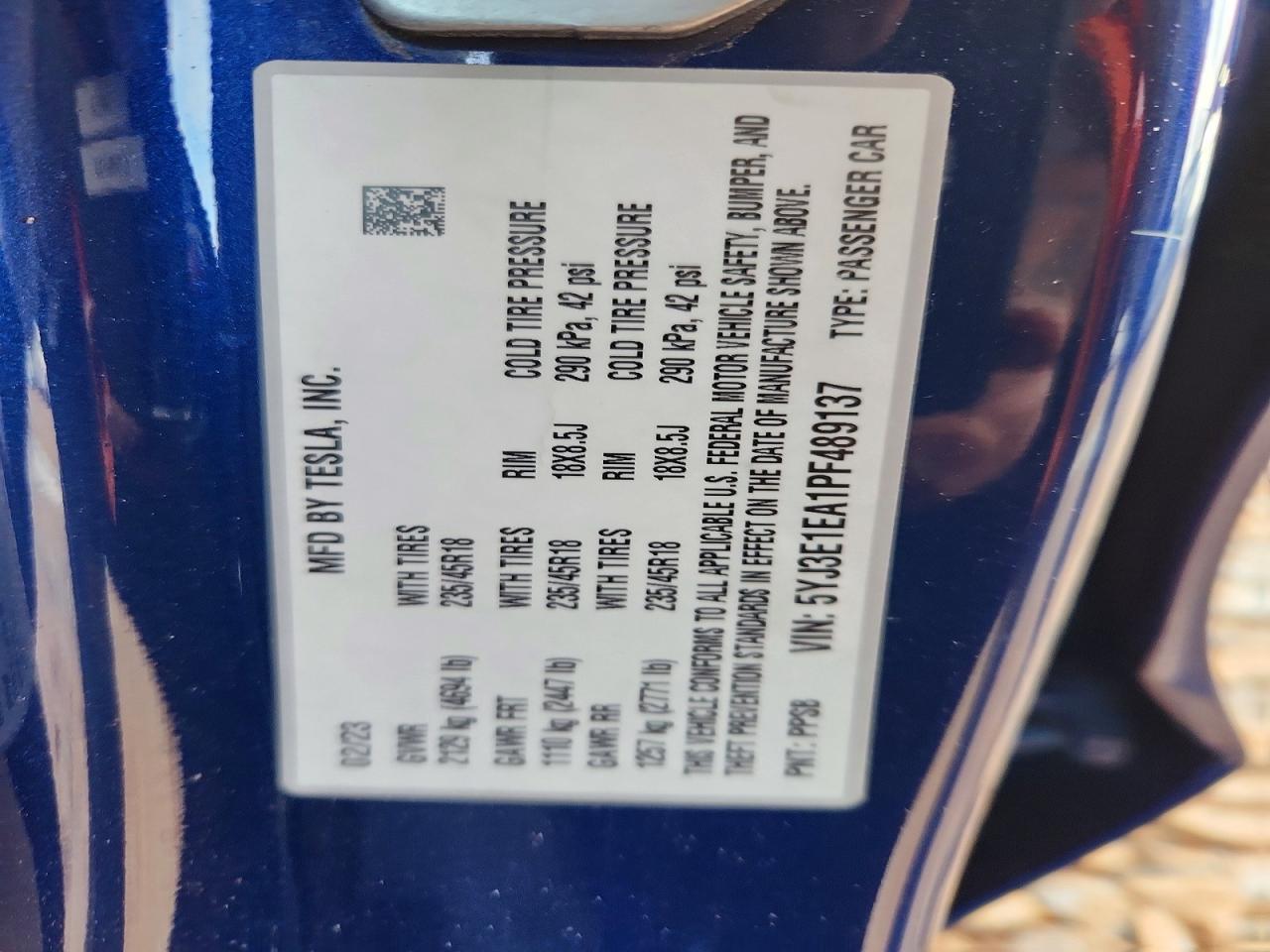 2023 Tesla Model 3 - zdjęcie 12