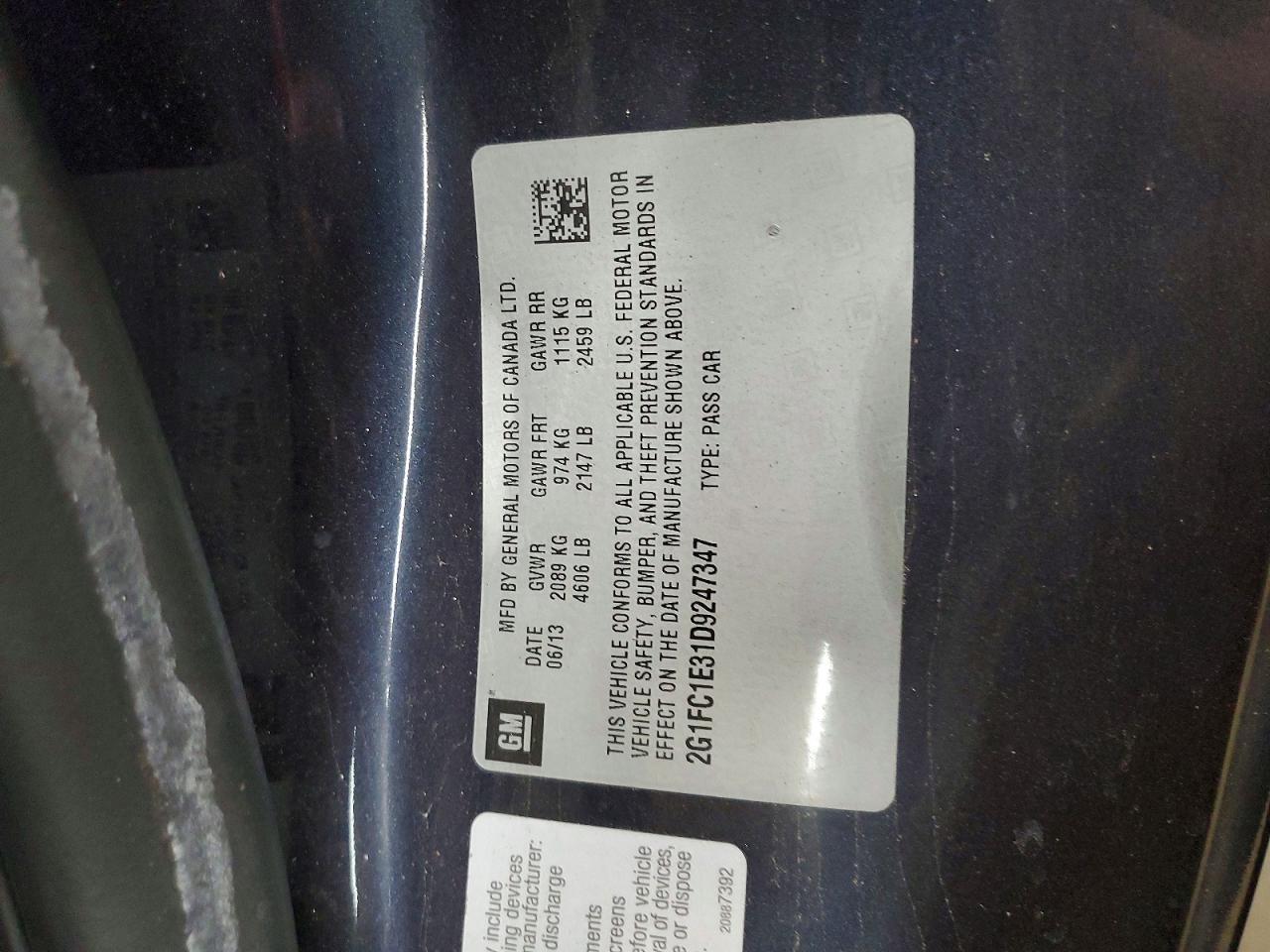 2013 Chevrolet Camaro Lt - zdjęcie 12