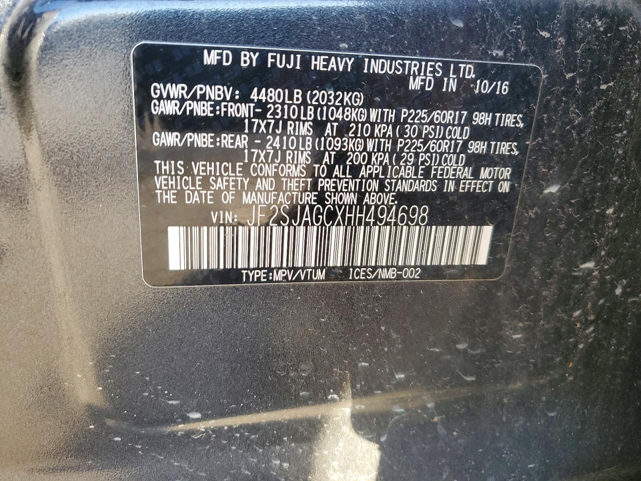 2017 Subaru Forester 2.5I Premium - zdjęcie 13