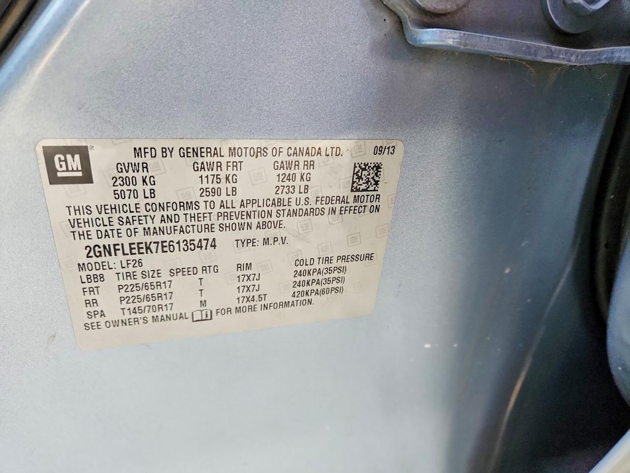 2014 Chevrolet Equinox Ls - zdjęcie 13