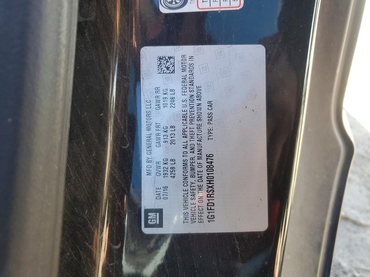 2017 Chevrolet Camaro Lt - zdjęcie 12