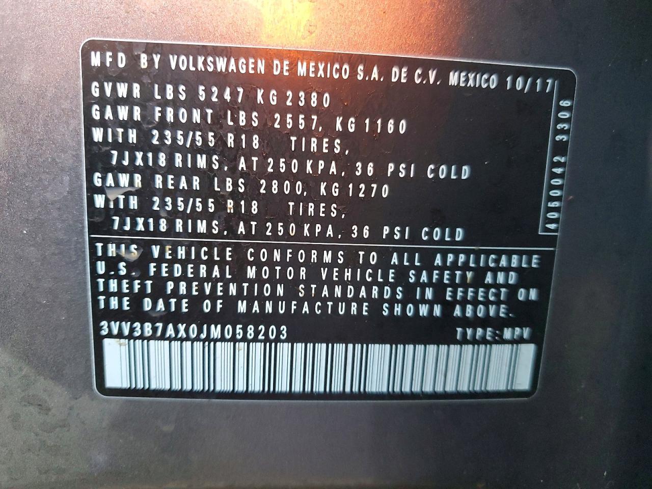 2018 Volkswagen Tiguan Se - zdjęcie 13