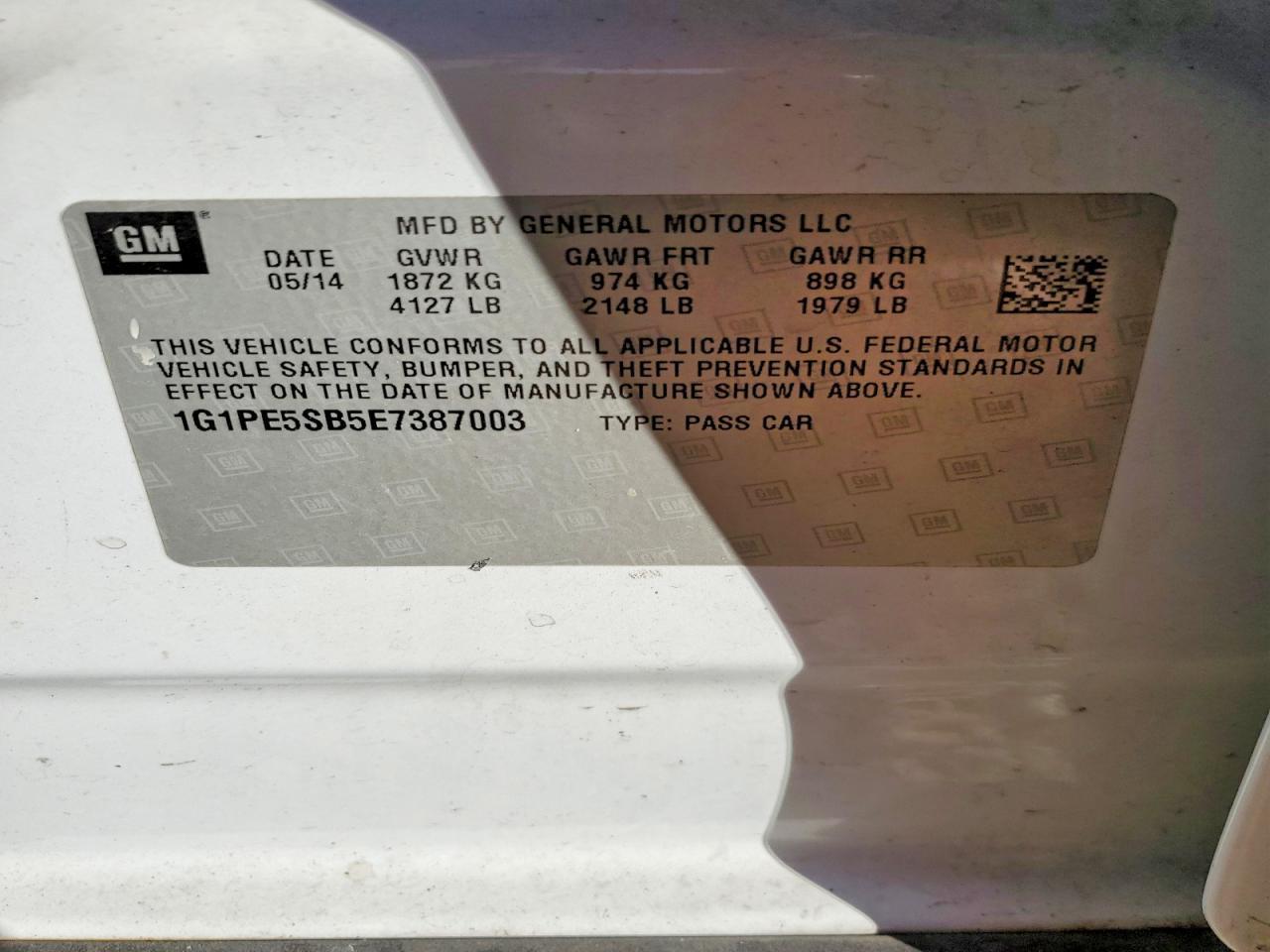 2014 Chevrolet Cruze Lt - zdjęcie 12