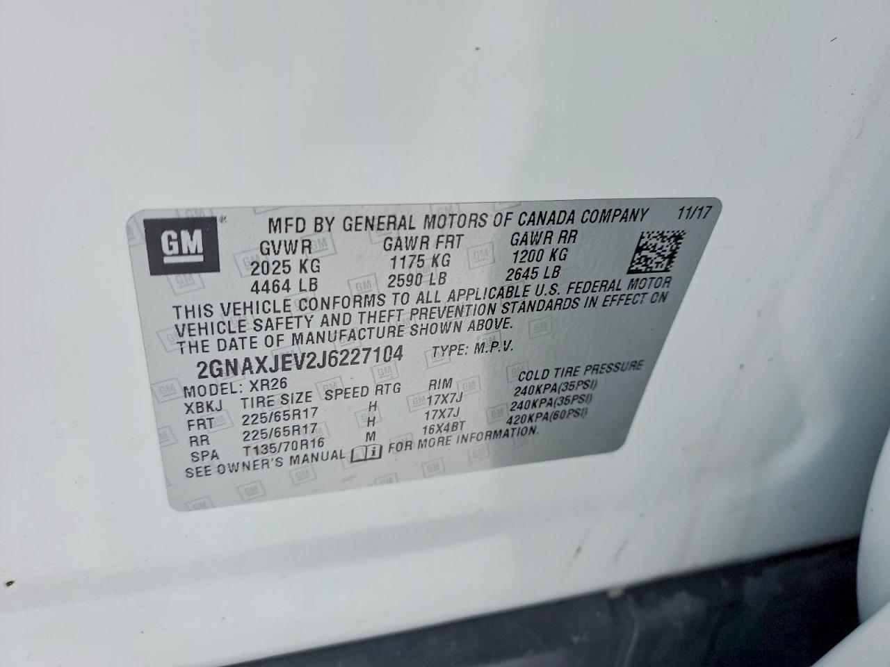 2018 Chevrolet Equinox Lt - zdjęcie 13