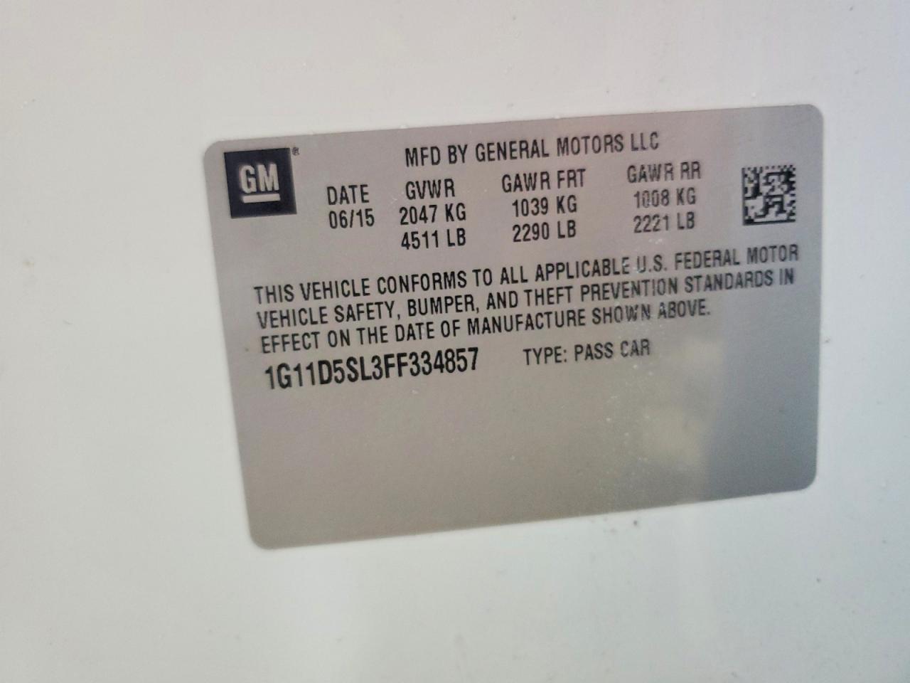 2015 Chevrolet Malibu 2Lt - zdjęcie 12