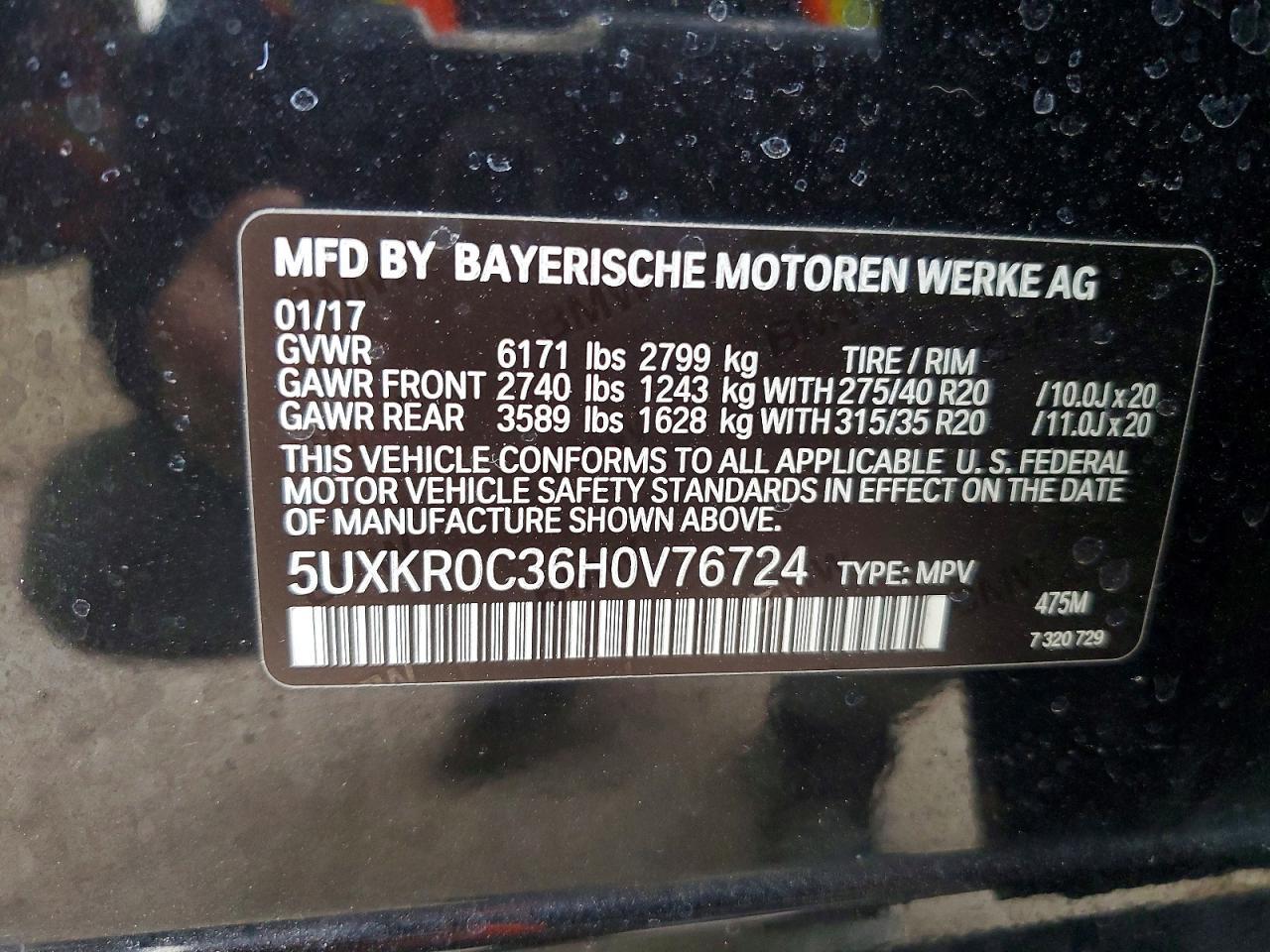2017 BMW X5 xDrive35I - zdjęcie 13