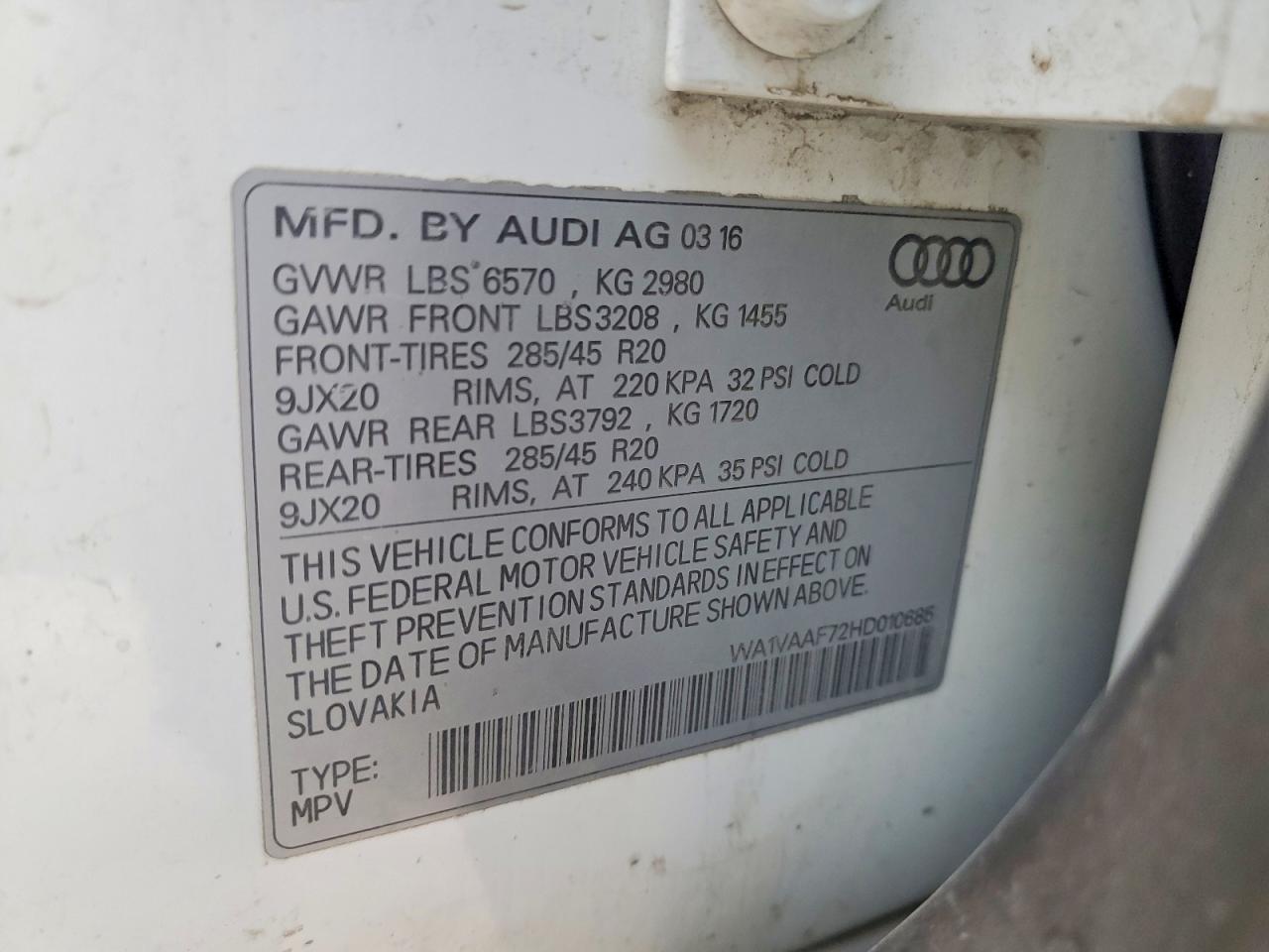 2017 Audi Q7 Prestige - zdjęcie 14