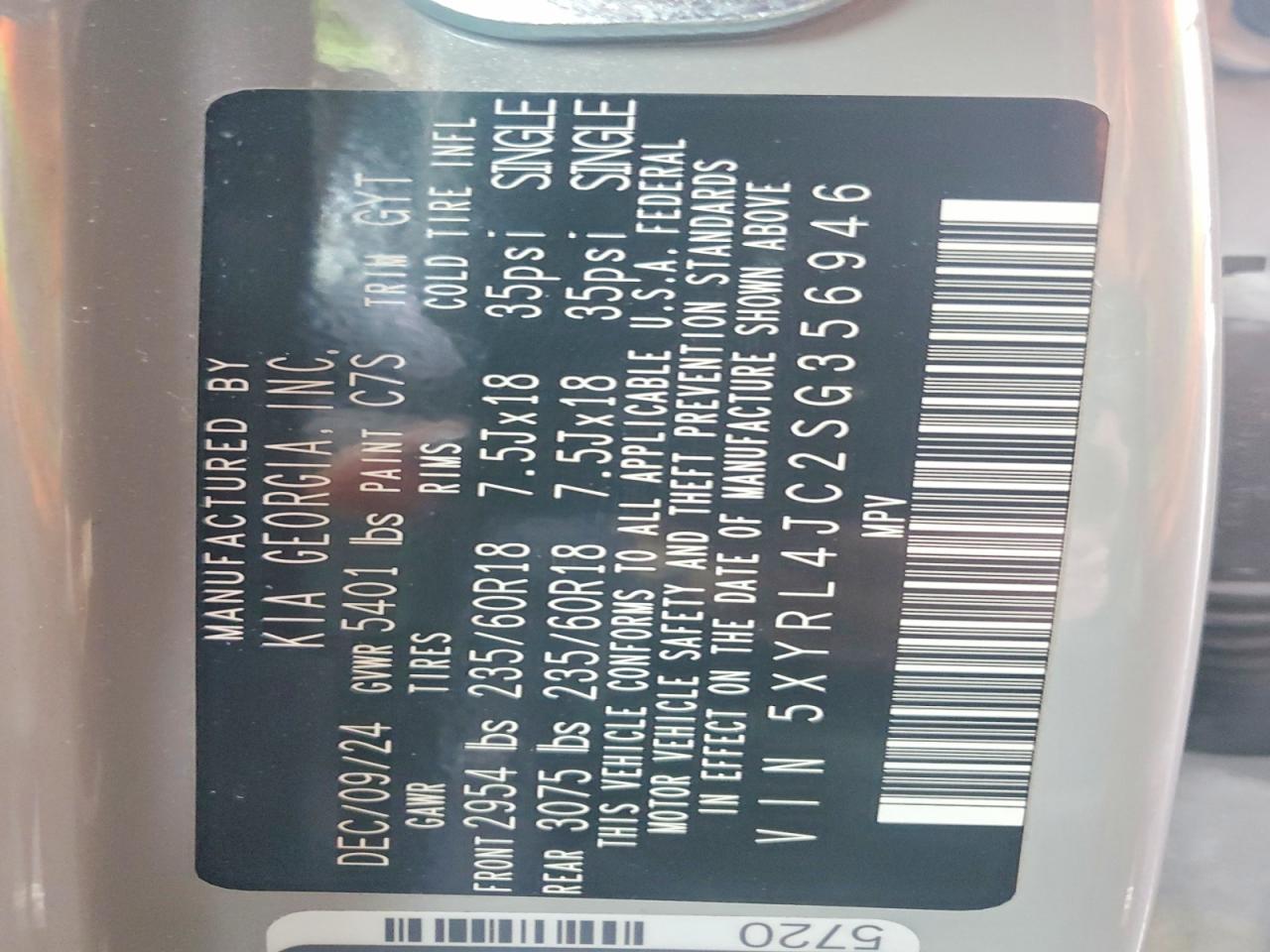 2025 Kia Sorento S - zdjęcie 14