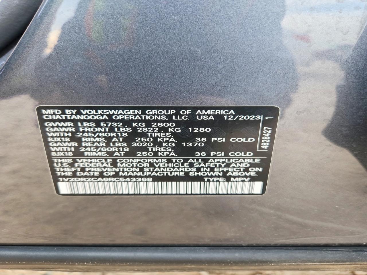 2024 Volkswagen Atlas Se - zdjęcie 13