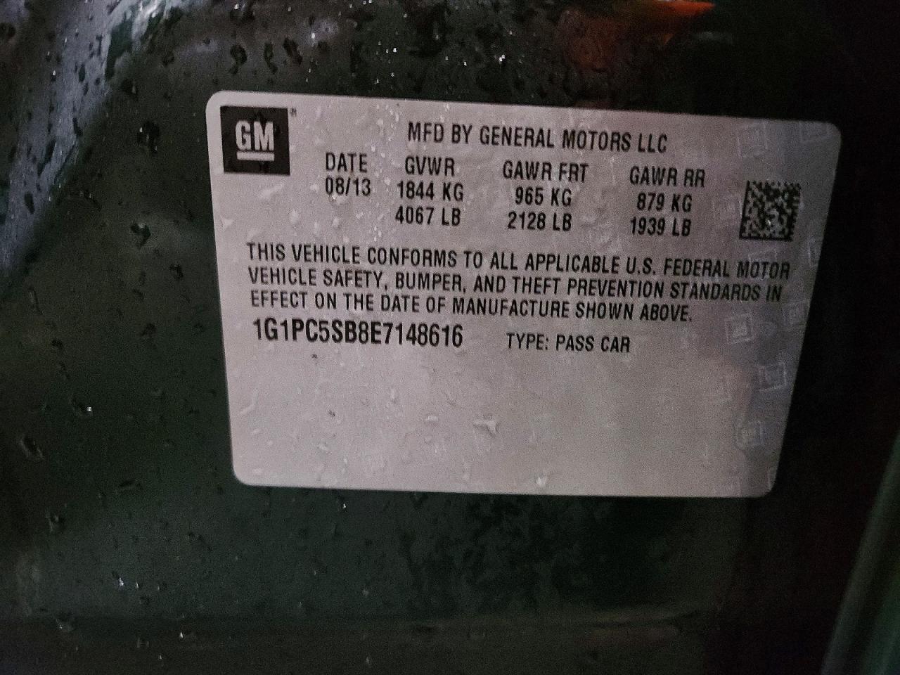 2014 Chevrolet Cruze Lt - zdjęcie 12